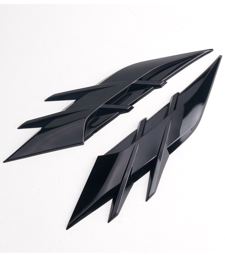 Car Fender Modification Universal Imitation Shark Side Vent Modification Car Sticker Realistic Air Vent Fender Decoration Sticker