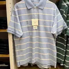 Collaboration Color-Block Striped Polo Shirt Men Summer Loose Turn-Down Collar Short Sleeve T-Shirt Youth Business Casual 485565