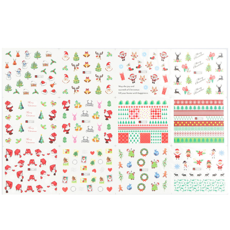 越境新作ネイル透かしシールins漫画熊オウムかわいい動物爪シールnail卸売り|undefined