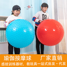 健身瑜伽球按摩球大龙球儿童宝宝康复感统训练加厚防爆带刺触觉球