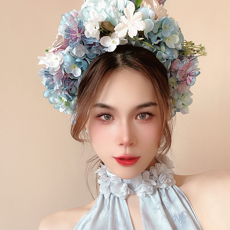 933g Weight Hair Band Hair Accessories Type 1 Piece Quantity Daily Occasion Cloth Material Flower Pattern All Seasons Season Women's Gender Sweet Style Sweet Women's Flower Cloth Hair Band 无