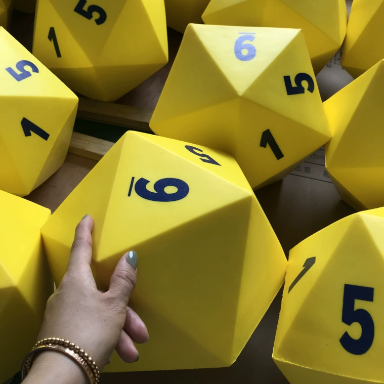 Полиуретановые игральные кости, игрушка, десятигранник