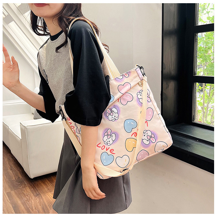 Large-capacity single-shoulder crossbody handbag, A4 for primary and secondary school students' after-school tutoring, cute cartoon interest class, super adorable crossbody bag undefined