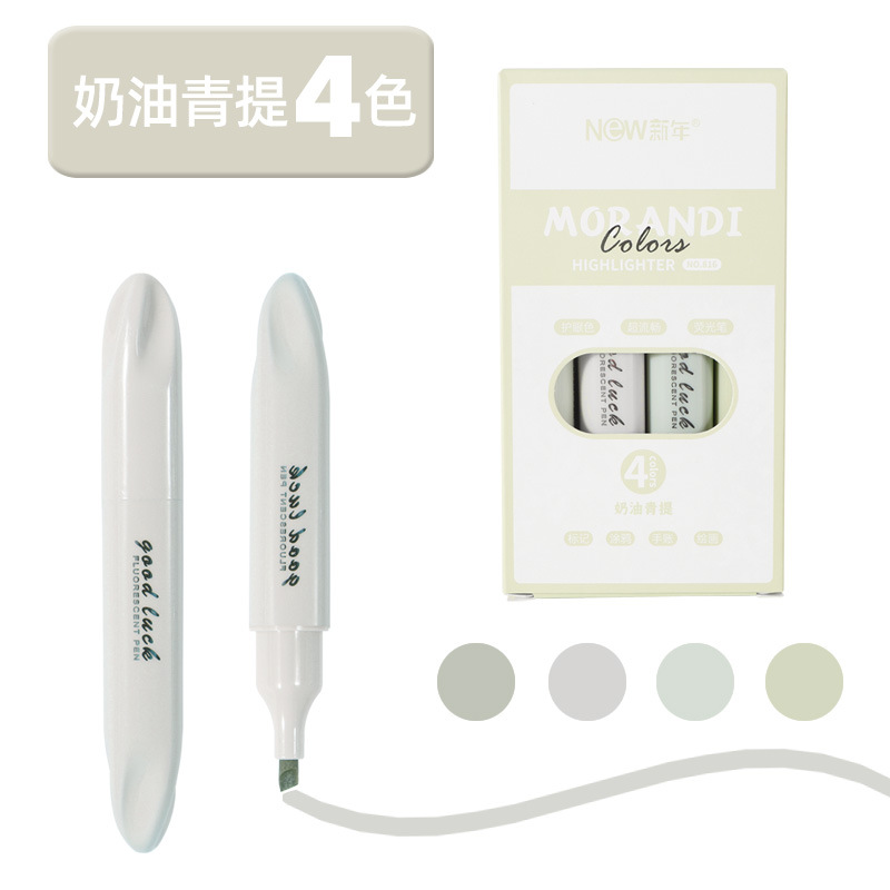 Suave cabeza highlighter de color de alta gradiente de color estudiante diario pluma clave marcado pluma colorear oblicua cabeza resaltador traje