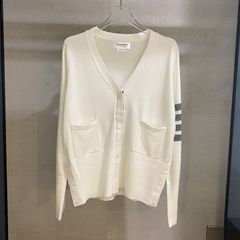 THOM BRASSY 8802TB 四つボタン クラシック カーディガン 暖かい冬用 長袖 クラシックな四つボタンデザイン