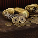 黄铜五帝钱1克2克散装黄铜顺治康熙雍正乾隆嘉庆仿古五帝六帝批发