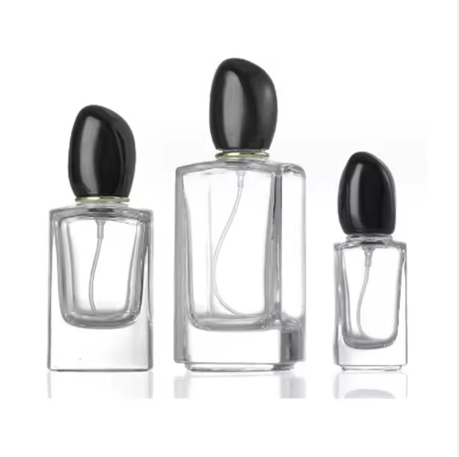 厂家新款30ML毫升卡口方形香水瓶透明厚底香水喷雾瓶化妆品玻璃瓶