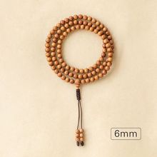 正宗老山檀香手串108颗 印度老山檀佛珠檀香木项链女珠男黑肉沉水