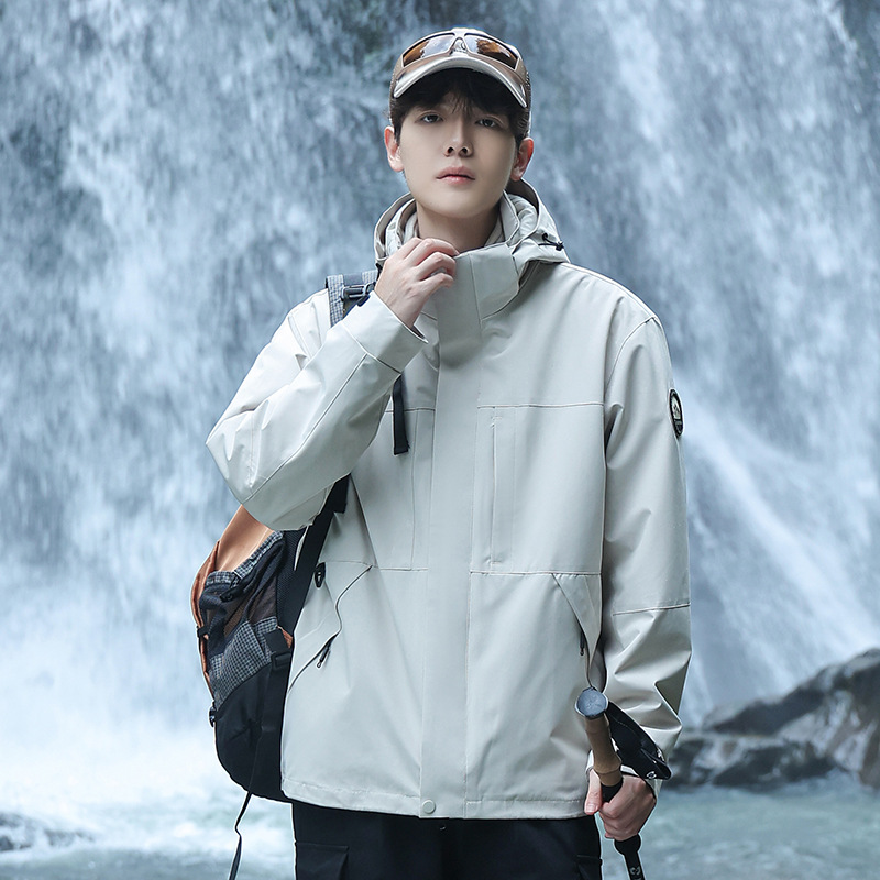 【极境雨】户外三合一冲锋衣防风防雨登山服男女宽松休闲夹克外套|undefined