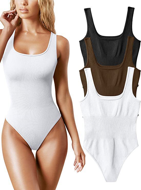 Women's Bodysuits Bodysuits Vintage Style Sexy Solid Color display picture 5