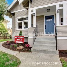 跨境货源厂家直销瓦楞塑料房地产销售标志带定向箭头用于房地产