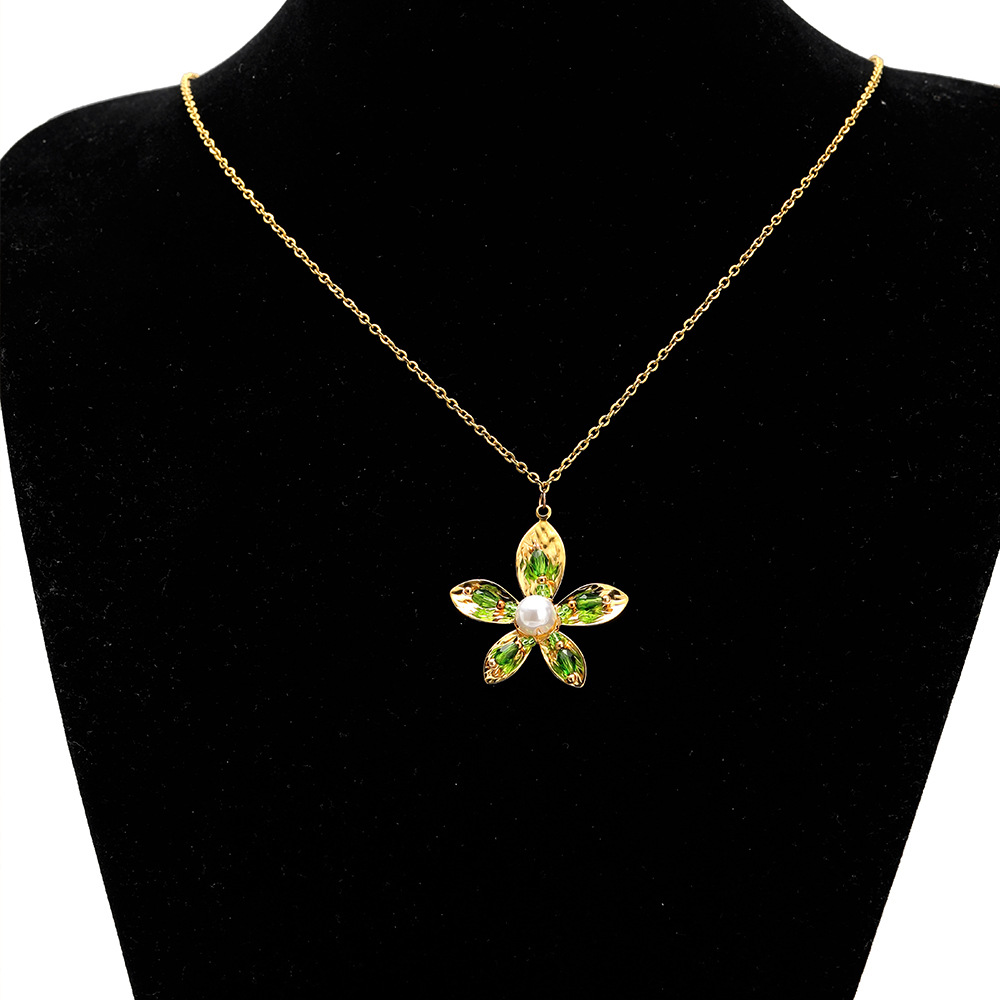 All Seasons Season Polished Finish 3 PCS/Package 304 Stainless Steel Flower Polished Pendant Charms