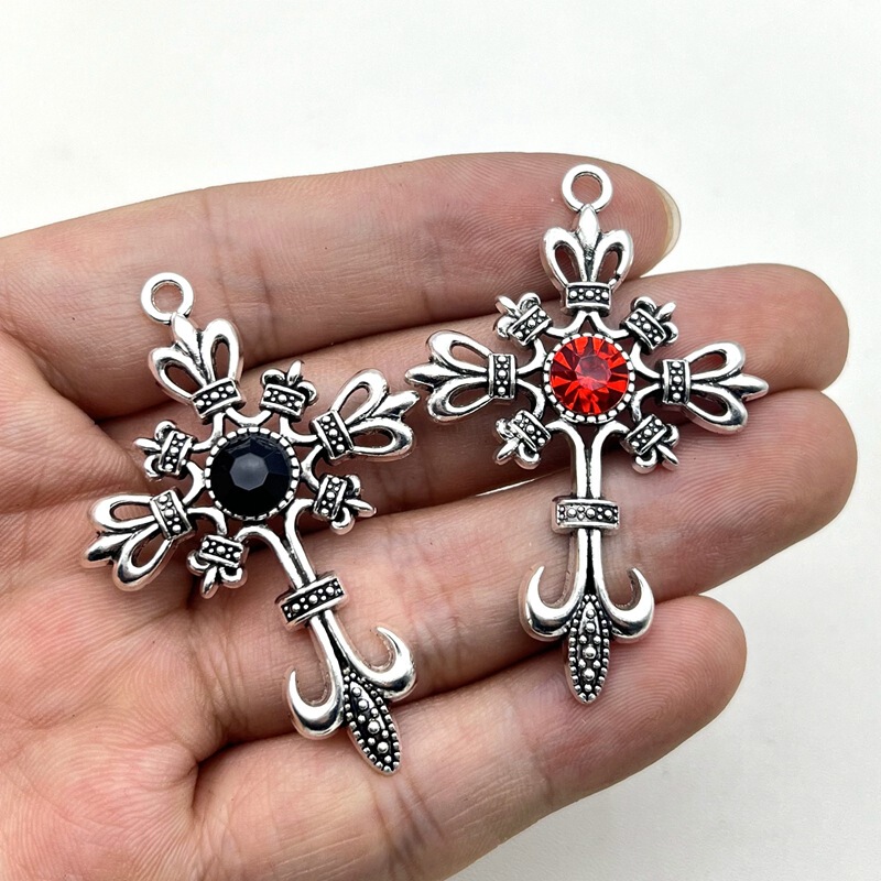 Hot Sale Gothic Punk Cross Cross Pendant Accessories DIY Alloy Jewelry Accessories
