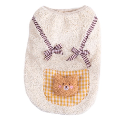 Dog Autumn and Winter Clothes Cartoon Plush Small Dog Clothes Bichon Frize Corgi Cat Teddy Pet Clothes Wholesale