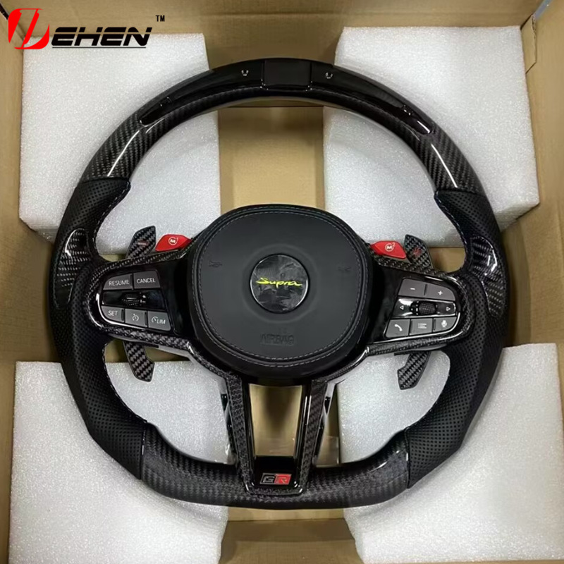 CS Carbon Fiber Steering Wheel Assembly for Toyota SUPRA A90