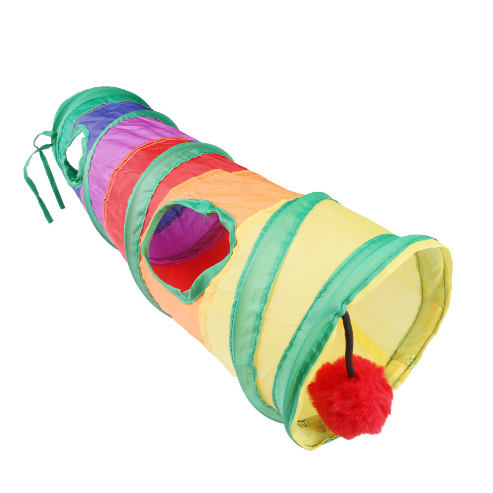 B34506 레인보우 롱 스트레이트(천 전체 컷팅, 색상 랜덤 분포)