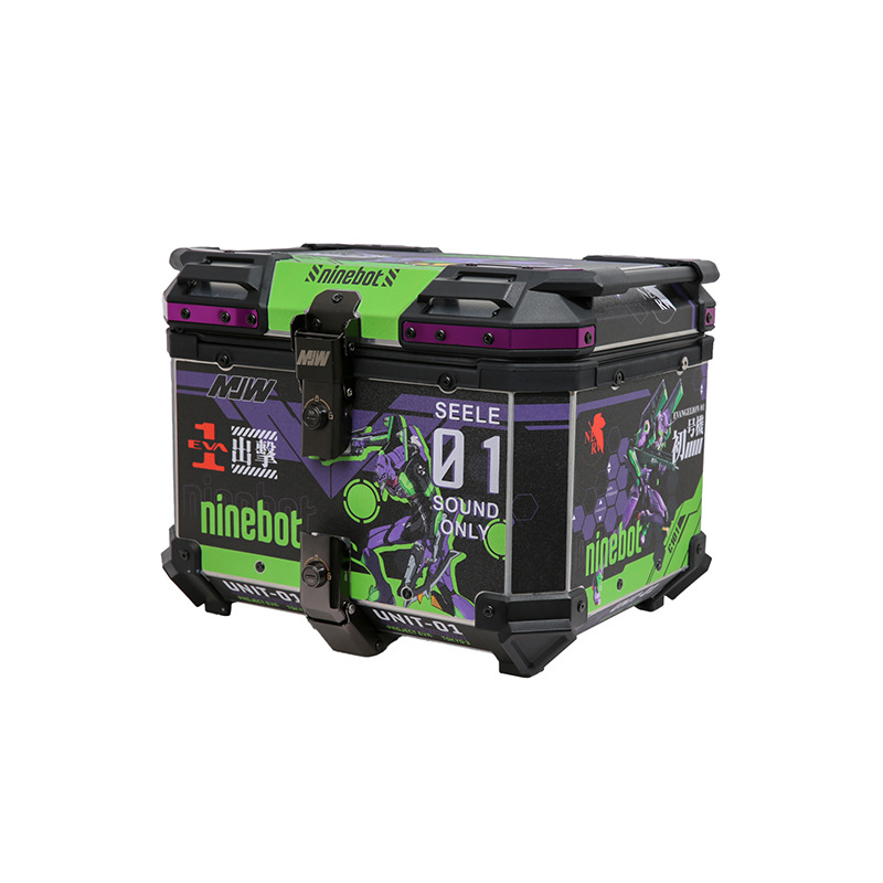 45L pegatinas de aluminio motocicleta dorada cajas de cola pedal anticolisión maverick maletero coche eléctrico grande maletero