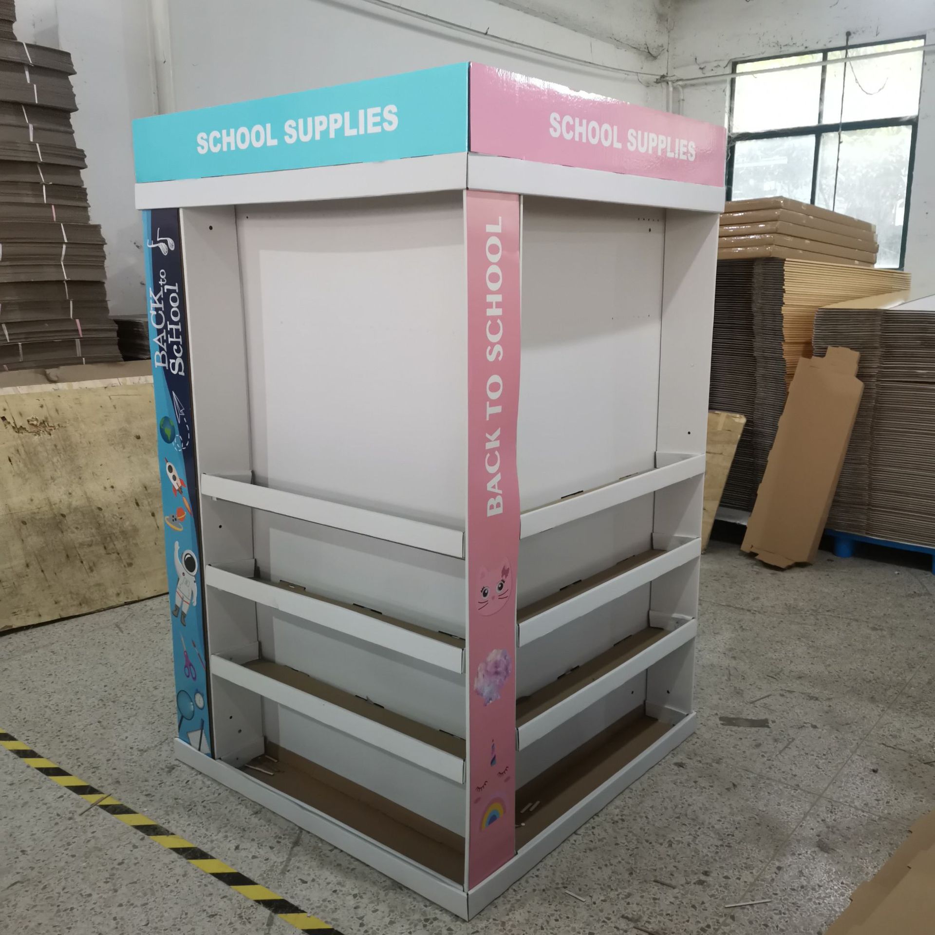 定 制生产纸货架 纸展示架 陈列架 纸展架，厂价批发。可折叠