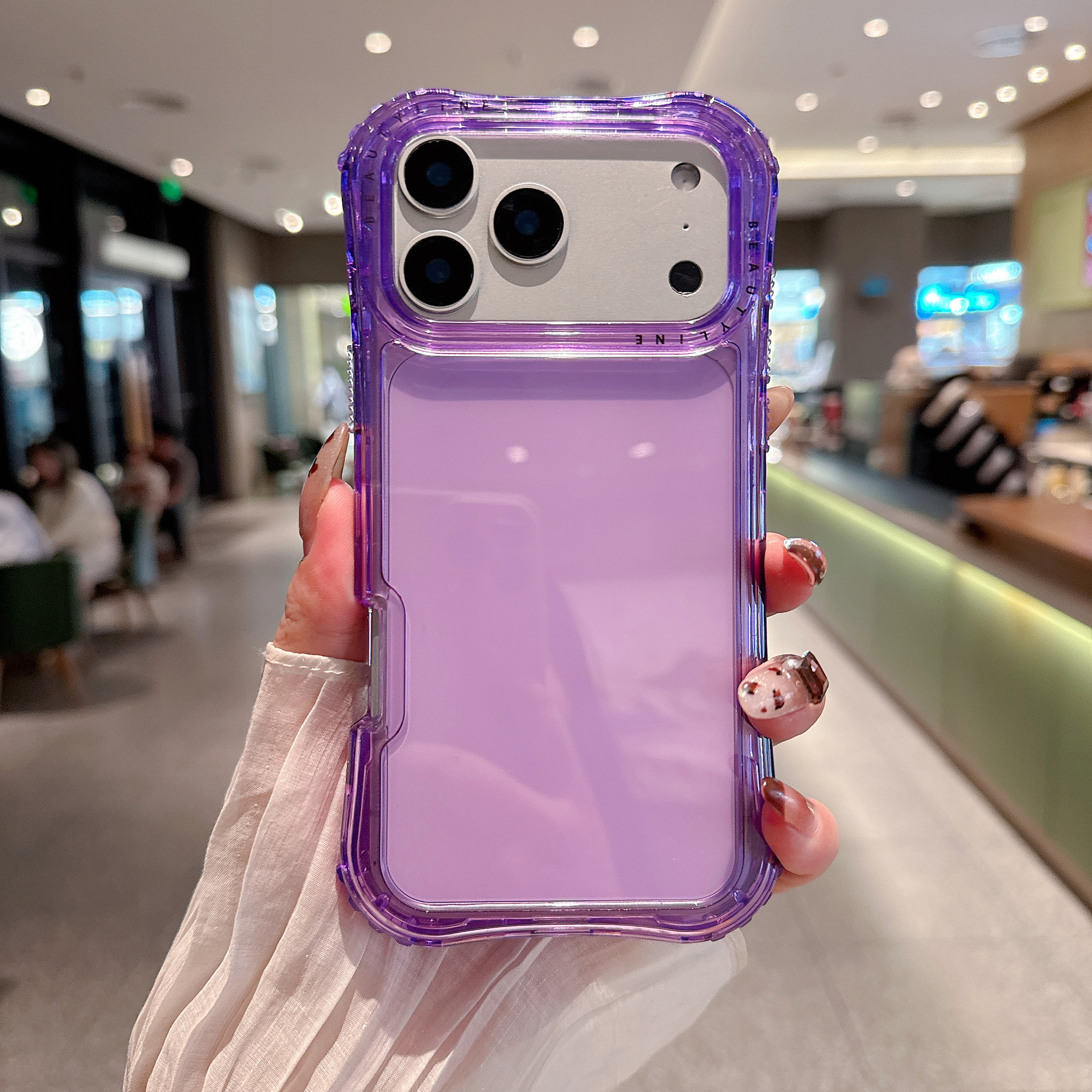 Comercio exterior transfronterizo de América del Sur para iPhone 17 Pro Max cintura 3 en 1 caso de teléfono móvil transparente del mismo color