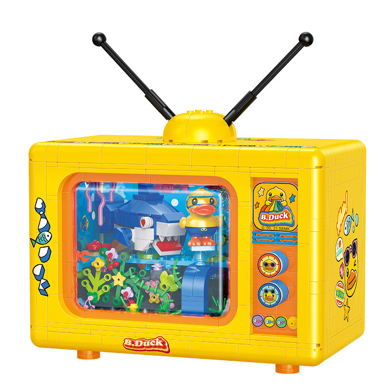 Bellardy 21070 patito amarillo montar bloques de televisión juguetes de puzzle regalo de cumpleaños regalos de estudiantes al por mayor