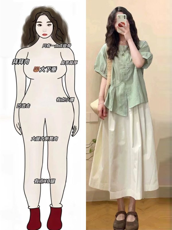 夏服は、ニッチなシャツ、トップス、スカート、太った女の子のドレス、ツーピーススーツの完全なセットとマッチします。|undefined