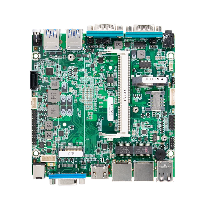 Yankong i5-7200U mini industrial computer hard drive dual network dual string computer embedded fanless industrial computer