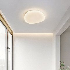 Ceiling lights, aisle lights, corridor lights, modern minimalist entryway and bedroom lamps, as well as pebble-inspired stairwell and balcony lights for the foyer.