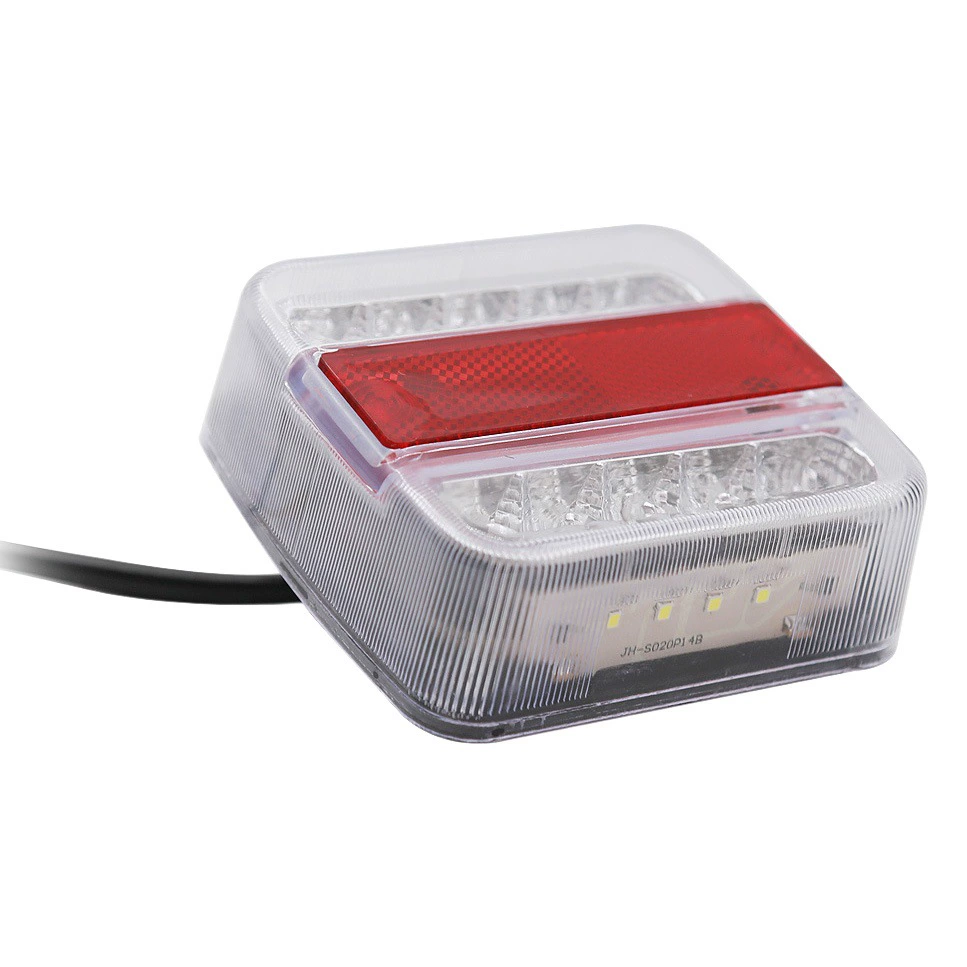 10LED водонепроницаемый с магнитом красный желтый прозрачный прицеп задний фонарь трансграничный европейский и американский жгут проводов грузовик 16 задних фонарей