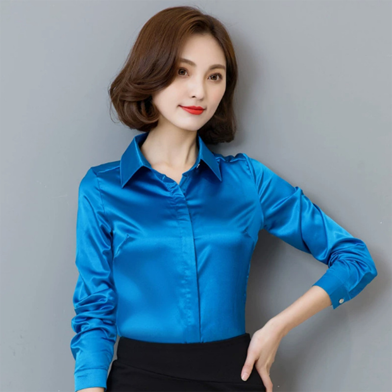 2025 Thin Long-Sleeved Shirt for Women Autumn New Fashion High-End Foreign Style Splicing Shirt for Women with Niche Trendy Design
