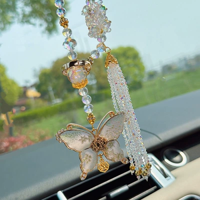 Car Pendant Crystal Bead Car: Car hanging