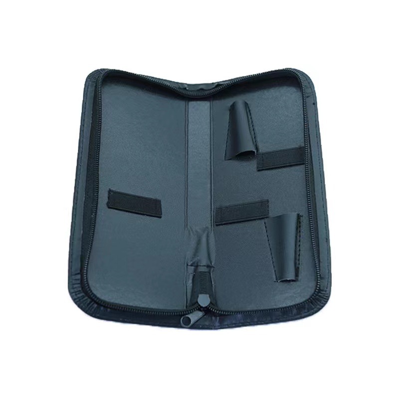 Hairdressing scissor bag barber shop professional portable scissor bag hairdressing storage tools black simple scissor bag professional