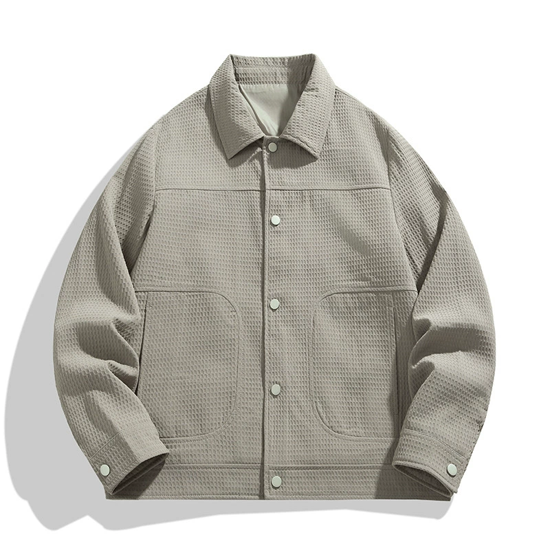 Мужская куртка с Бейсбольным воротником 2023, весенне-осенняя повседневная куртка, Мужская универсальная ветрозащитная тонкая куртка с лацканами, новая модная мужская одежда