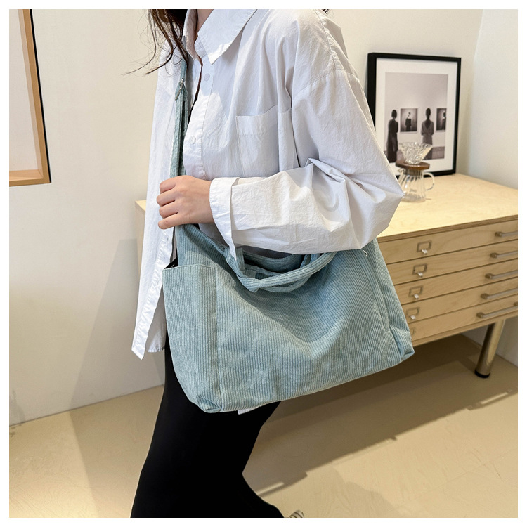1083g Weight Synthetic Leather Lining Material Zipper Closure Type Single Shoulder Strap, Top Handle Strap Type Shoulder Bag, Handbag, Crossbody Bag Bags Type Daily Occasion corduroy Material Solid Color Pattern All Seasons Season Women's Gender Basic Style Square Shape Medium Size Women's Medium Corduroy Solid Color Basic Square Zipper Shoulder Bag Handbag Crossbody Bag 12