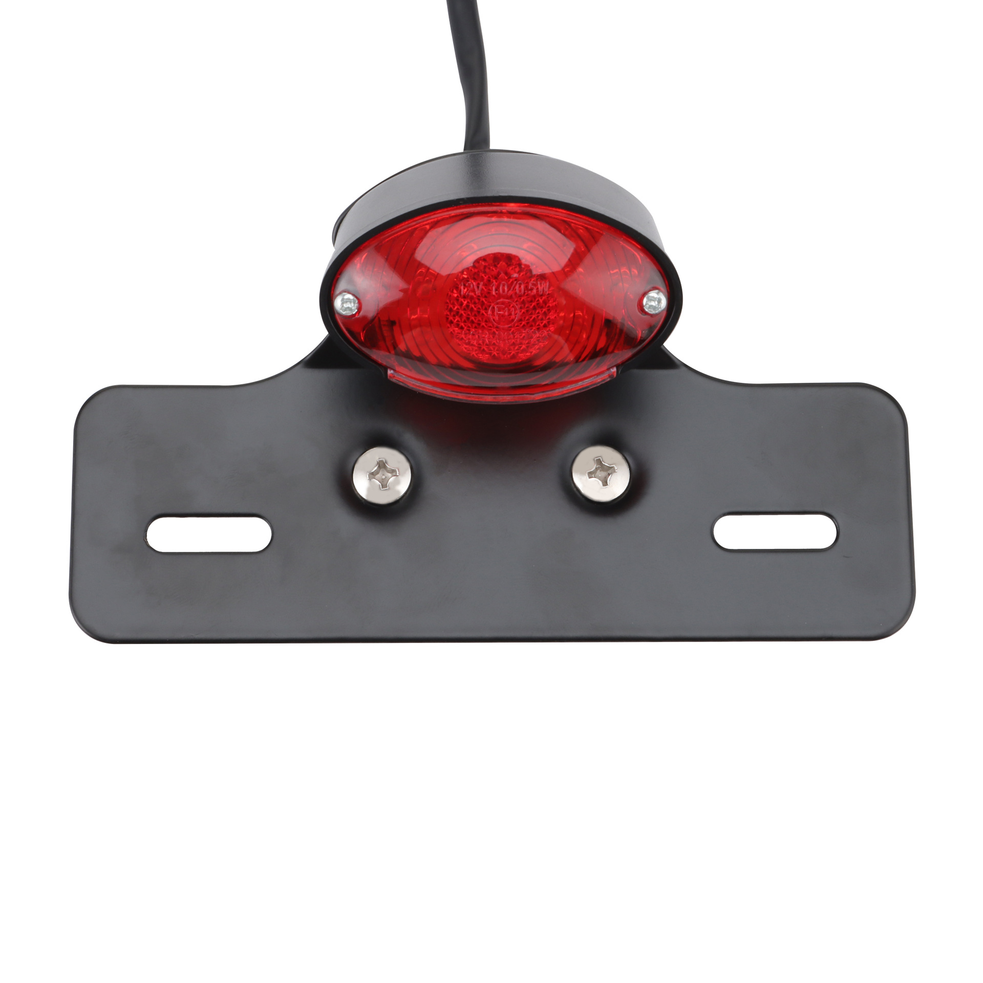 Chrome-plated motorcycle indicator brake rear taillight integrated steering signal reversing light red adapted scooter ATV