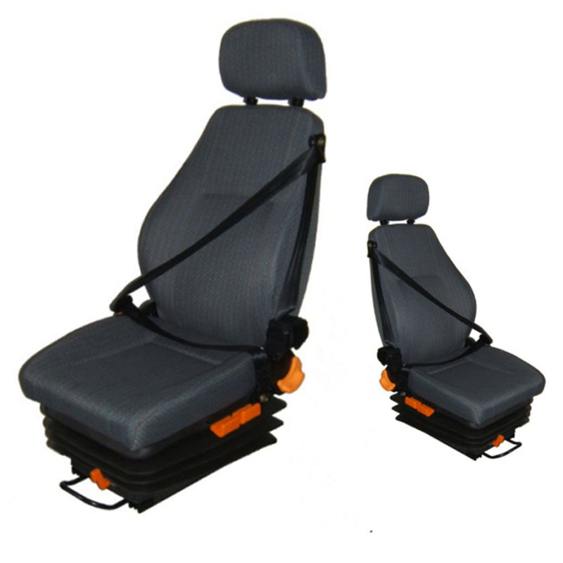 Asiento amortiguador del airbag del camión asiento de tres puntos sin reposabrazos cinturón de seguridad Silla de operaciones asiento amortiguador del coche antidisturbios