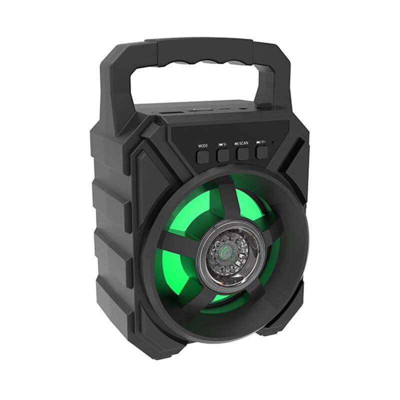 3inch ポータブル Bluetooth スピーカーサブウーファー屋外大音量ポータブル小型スクエアダンスホームマイクカラオケオーディオ|undefined