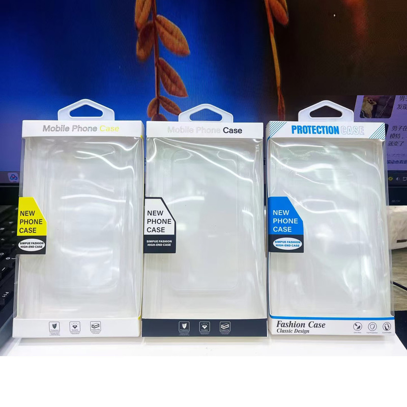 Suitable for Apple Mobile Phone Case Packaging Box PVC Blister Inner Holter Plastic Box Plastic Box Huawei Neutral Printing Color Box