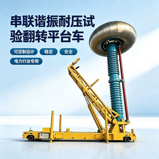 串联谐振耐压试验翻转平台车 剧院电力设备交流实验液压倾斜平台