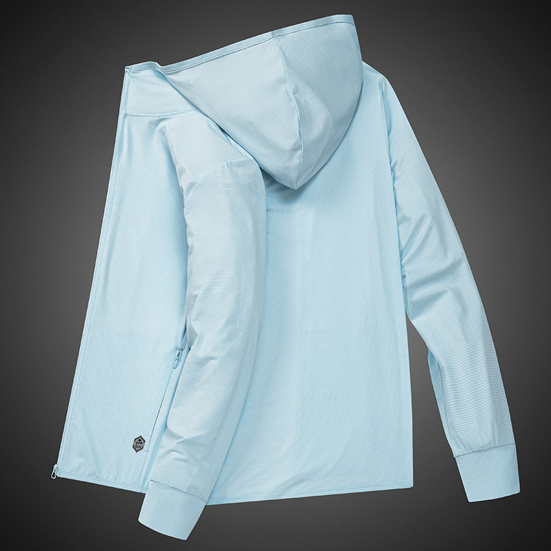 Ropa de protección solar para hombres de verano hielo delgado abrigo transpirable 2024 nuevo abrigo de protección solar de pesca UV para hombres