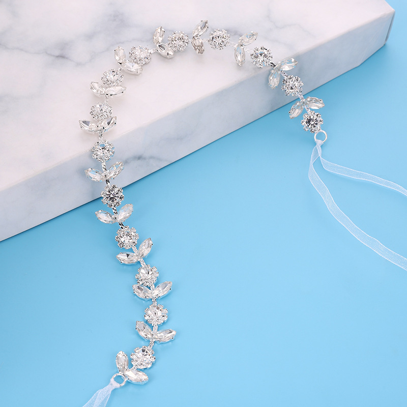 Cruzar la frontera poética nuevo tocado nupcial hecho a mano girasol cristal banda de pelo europeo y americano estilo simple boda al por mayor accesorios para el cabello