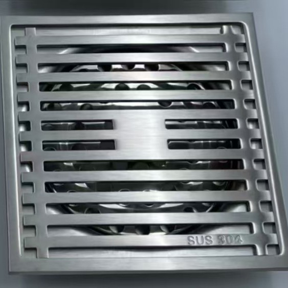 Pistola gris Desagüe de piso desodorante Acero inoxidable gran desplazamiento baño cuarto de baño ducha lavadora desodorante alcantarillado