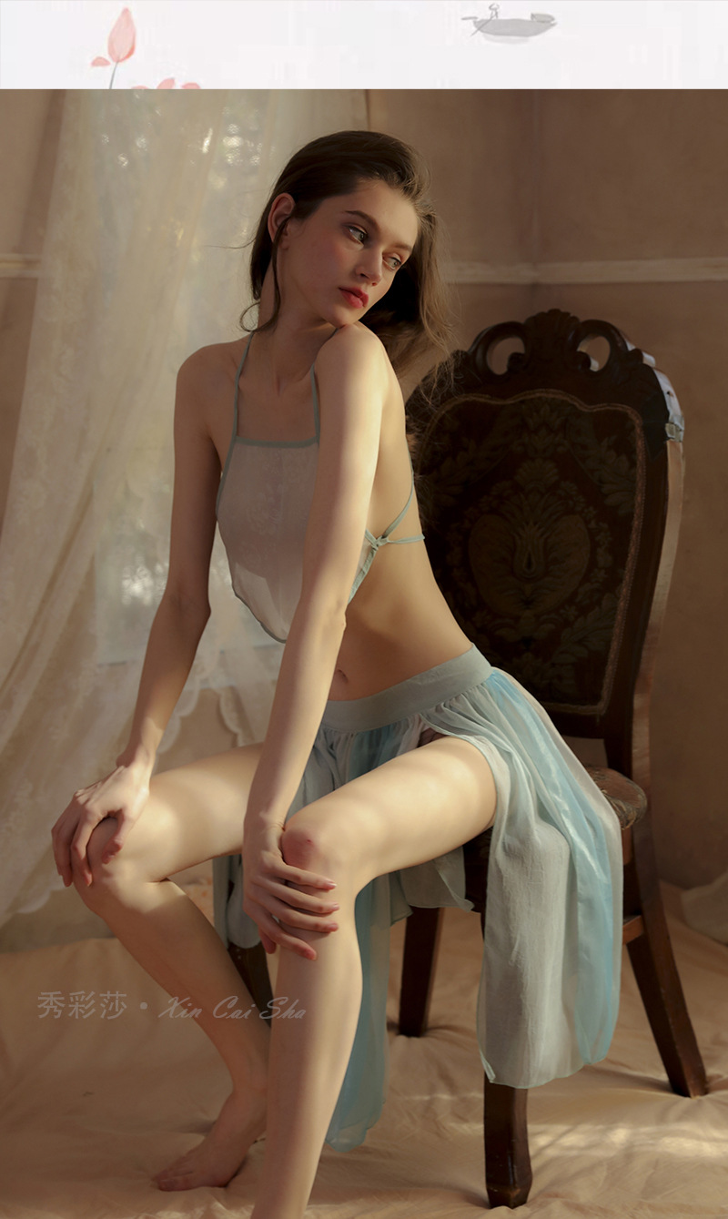 Antique National Fashion Sexy Underwear Bellyband Hanfu Pajamas Nightgown Dating Gown — detail image 10