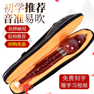 Hulusi Ethnic Musical Instrument for Beginners, Primary School Students, Adults and Kidsren, Entry-Level Professional Performance, Lowered Tone Wood Resin