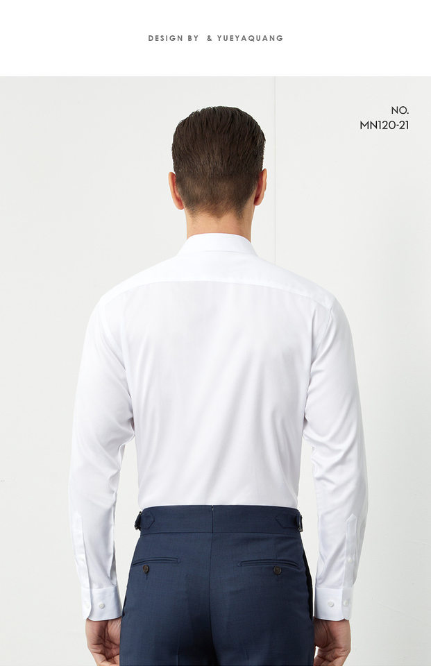 Áo sơ mi nam Oxford cotton dài tay không cần ủi form vừa vặn — Sky Blue-Dài tay-Nam-25, Trắng-dài tay-nam-21, Xám hồng-dài tay-nam-30 chi tiết 24