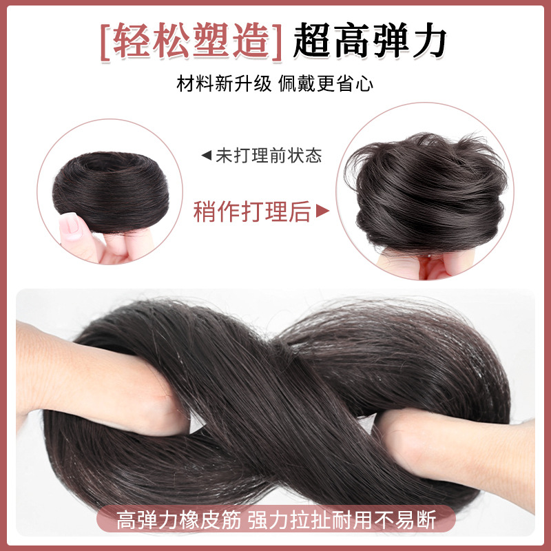 Cabello real bajo cabeza pelucón pelucón disco pelucón antiguo pelucón bolsas de brotes de flores todo el artefacto pelucón humano real