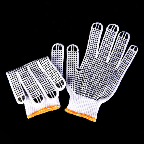 10-Needle 800g Double-Sided Adhesive Cotton Floss Gloves, Adhesive Work Safety Anti-Slip Pointed Mold Construction Gloves