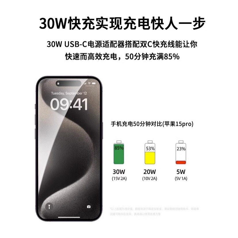现货编织数据线适用苹果15全系双Type-C快充充电线线数据线加长