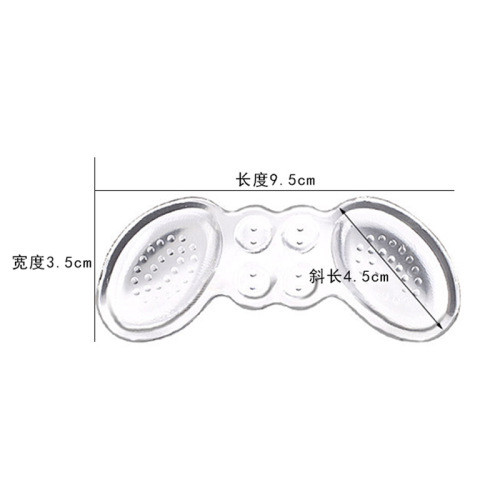 Women's high heels anti-falling GEL heel stickers anti-wear foot shoe stickers silicone transparent invisible soft massage heel stickers