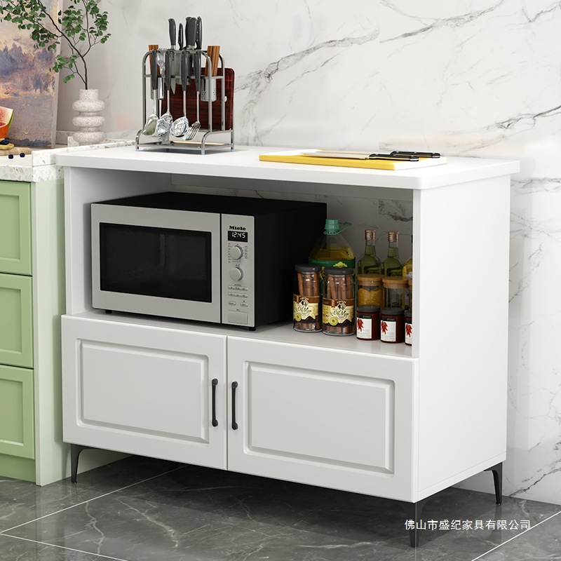 Sideboard Against the Wall Integrated Cabinet Kitchen Kitchen Cabinet Microwave Oven Storage Cabinet Living Room Storage Cabinet Tea Cabinet