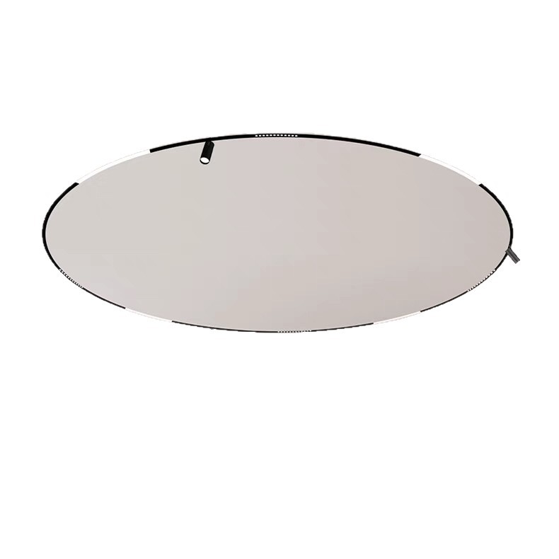 Luz de pista de atracción magnética anular, luz de reflector de riel redondo inteligente incrustada sin borde de montaje oculto para sala de estar dormitorio comedor